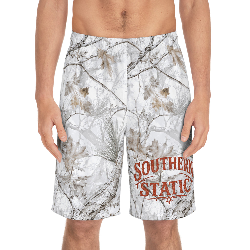 Southern Static Logo Board Shorts — Men’s Quick-Dry Beach Trunks