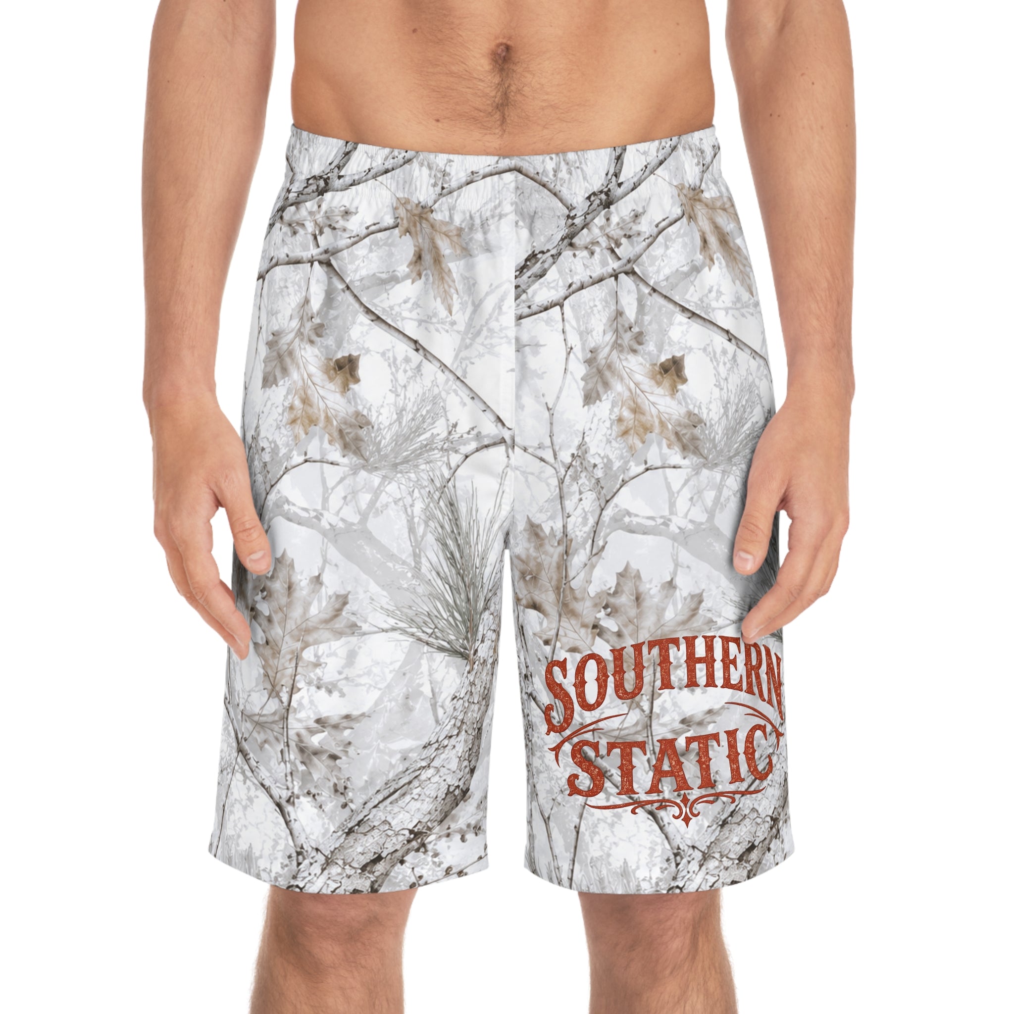Southern Static Logo Board Shorts — Men’s Quick-Dry Beach Trunks