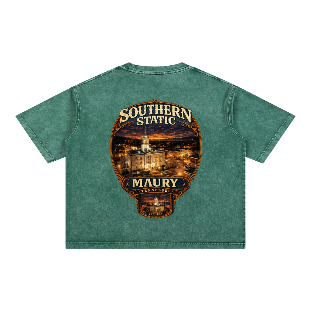 Mineral Wash Boxy Cotton T-Shirt