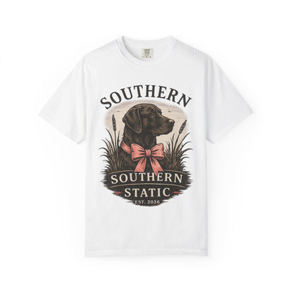 Southern Static Labrador Graphic T-Shirt — Vintage Dog Tee