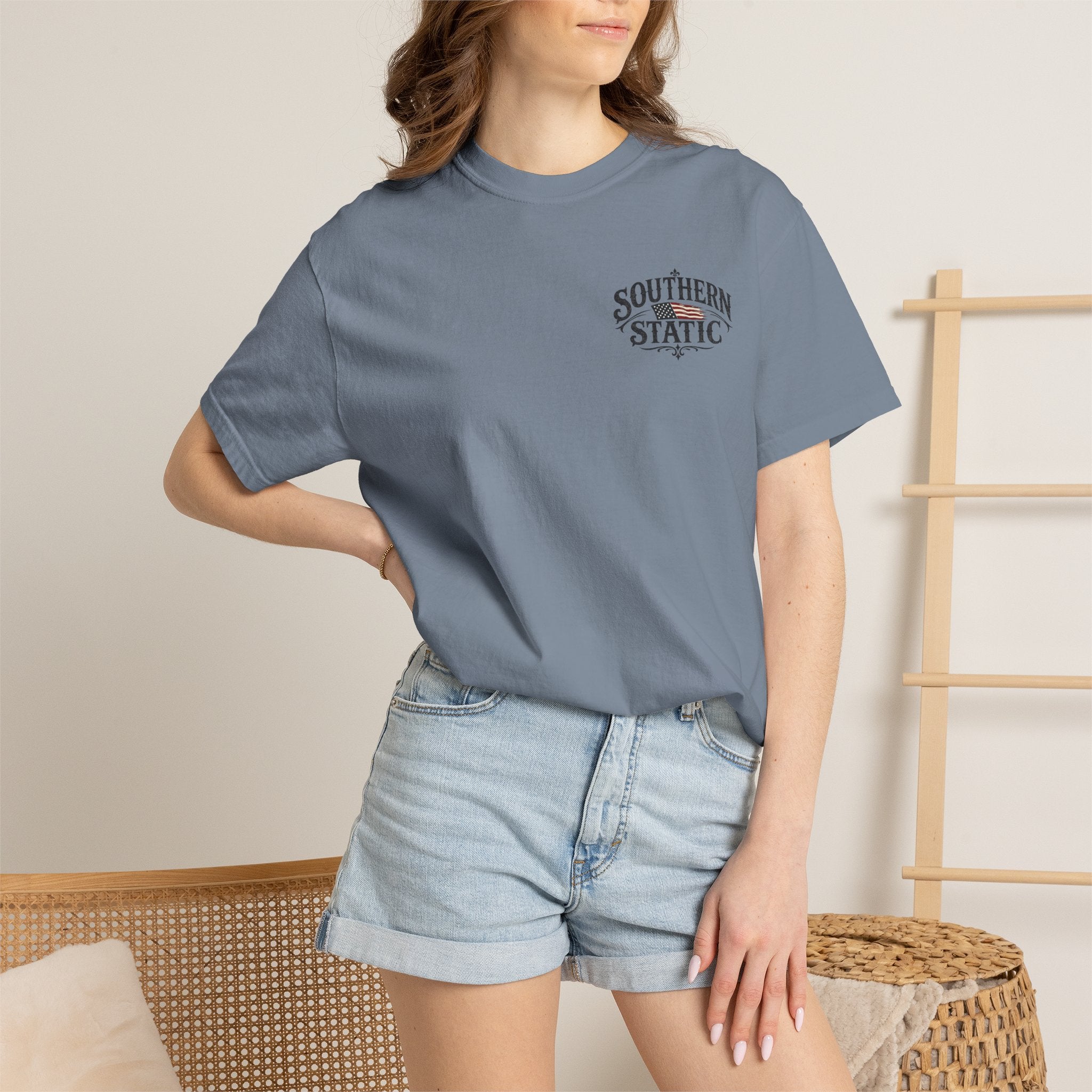 Southern Static Windmill T-Shirt — Vintage Sunset Graphic Tee