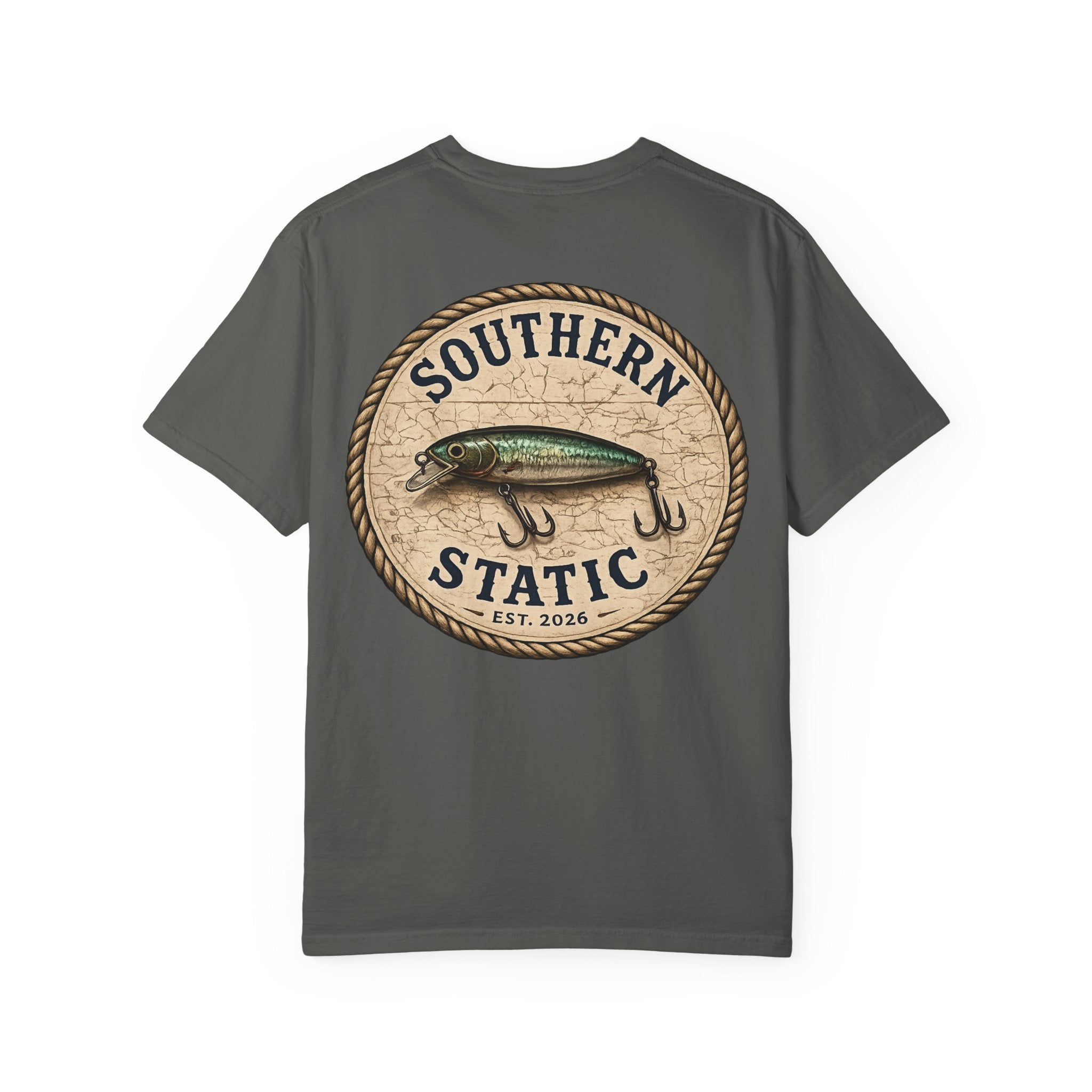 Fishing Logo T-Shirt — "Southern Static" Lure Graphic