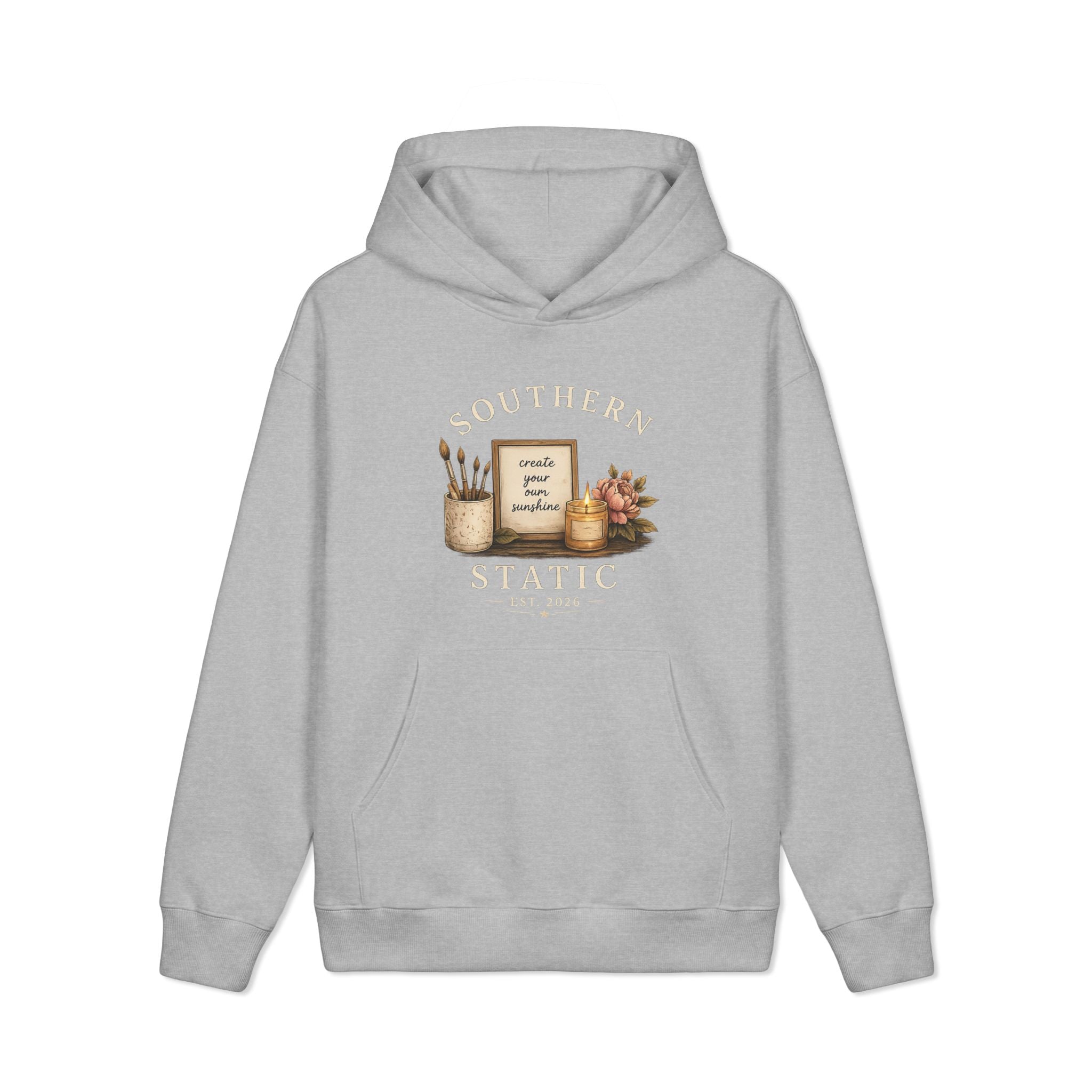 Brown Heavyweight Hooded Sweatshirt — Cozy Mainstreet Pullover