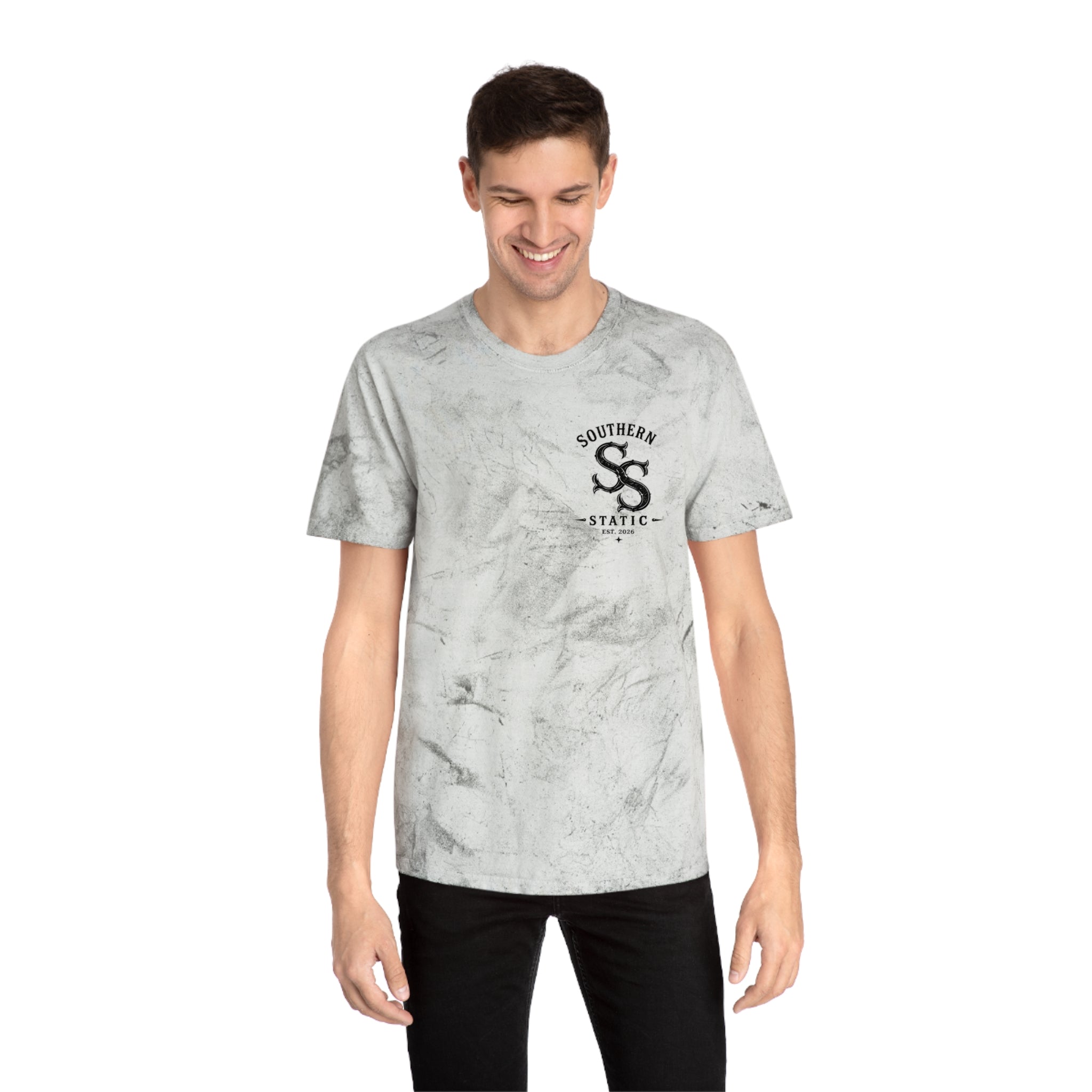 Tie-Dye Turkey Tee — "Southern Static" Graphic T-Shirt