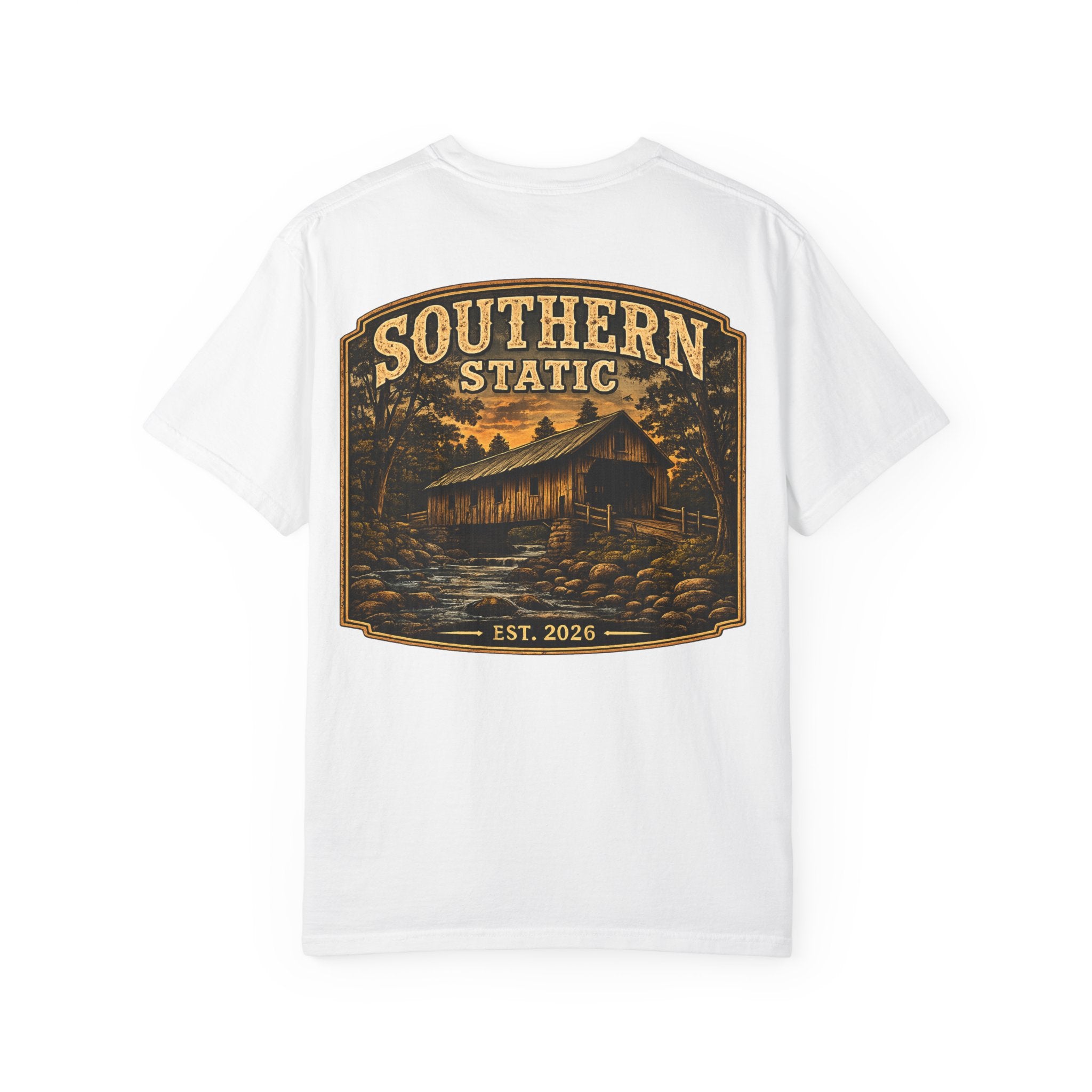Southern Static Cabin Graphic T-Shirt