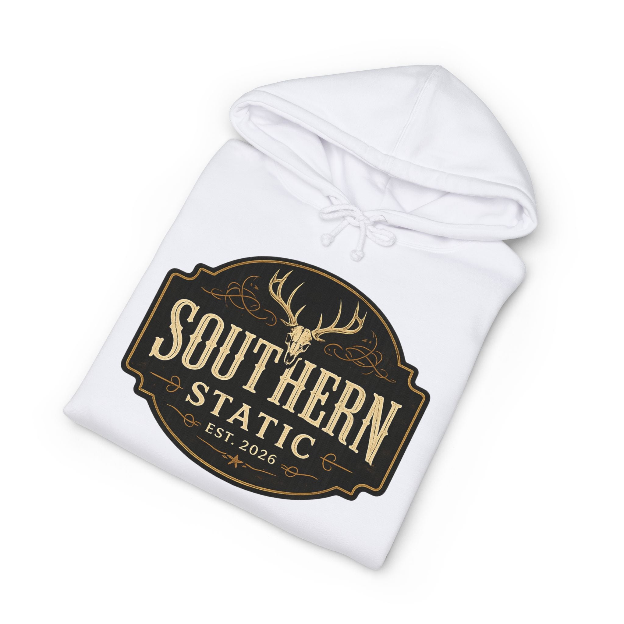 Southern Static Hoodie – Vintage Deer Logo Pullover