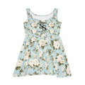 Floral Scoop-Neck Skater Dress — Southern Static Vintage Rose Print