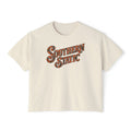 Southern State Boxy Tee — Retro Camo Women’s Crop T-Shirt