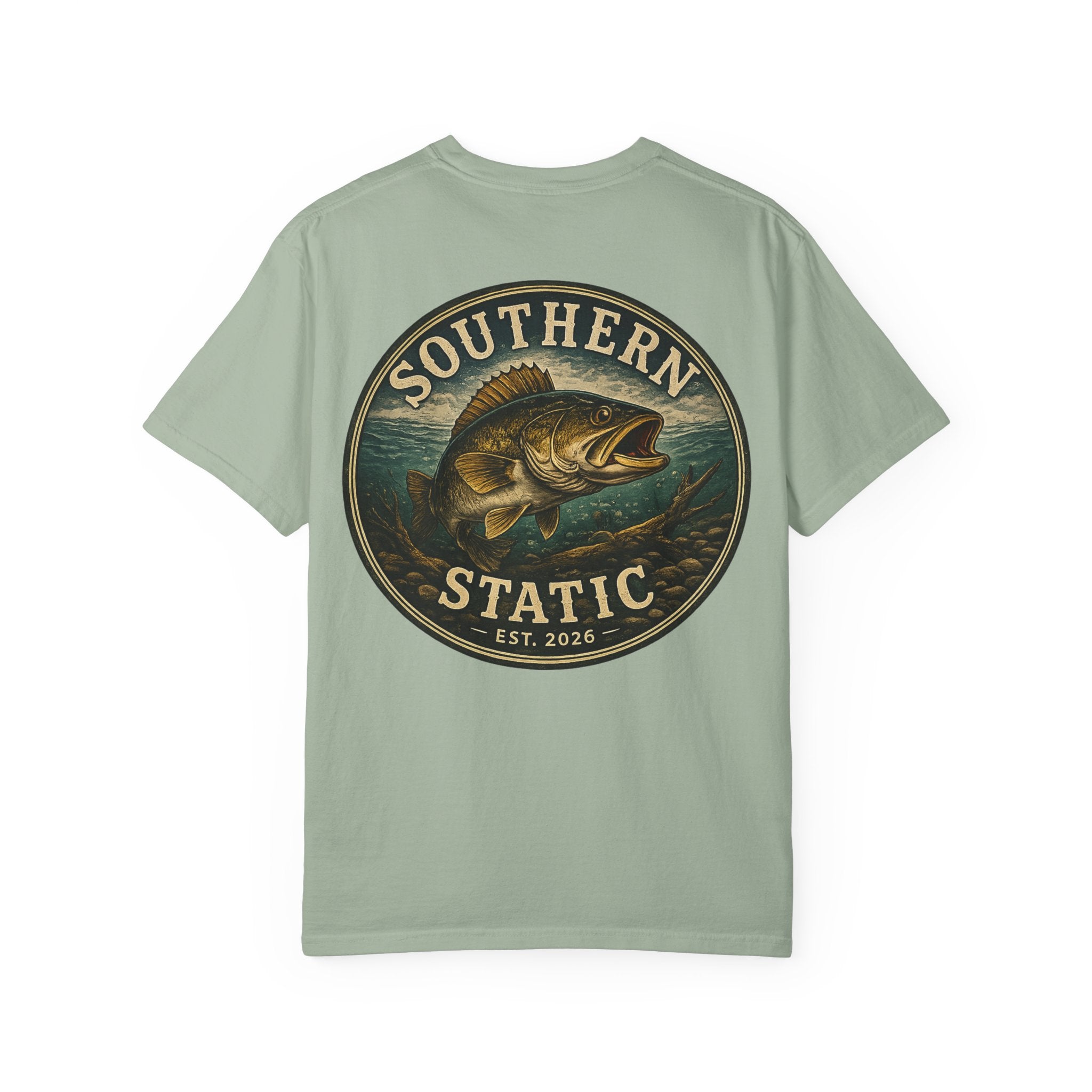 Southern Static Bass Fishing T-Shirt — Vintage Logo Tee