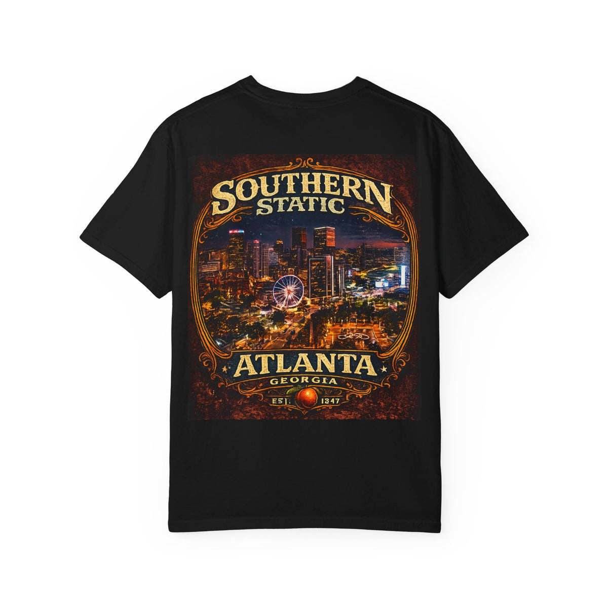 Atlanta Nightscape T-Shirt — Southern Static Vintage Cityscape Tee