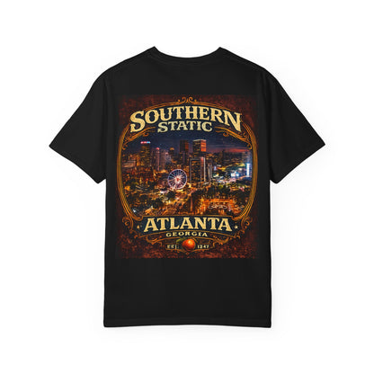 Atlanta Nightscape T-Shirt — Southern Static Vintage Cityscape Tee