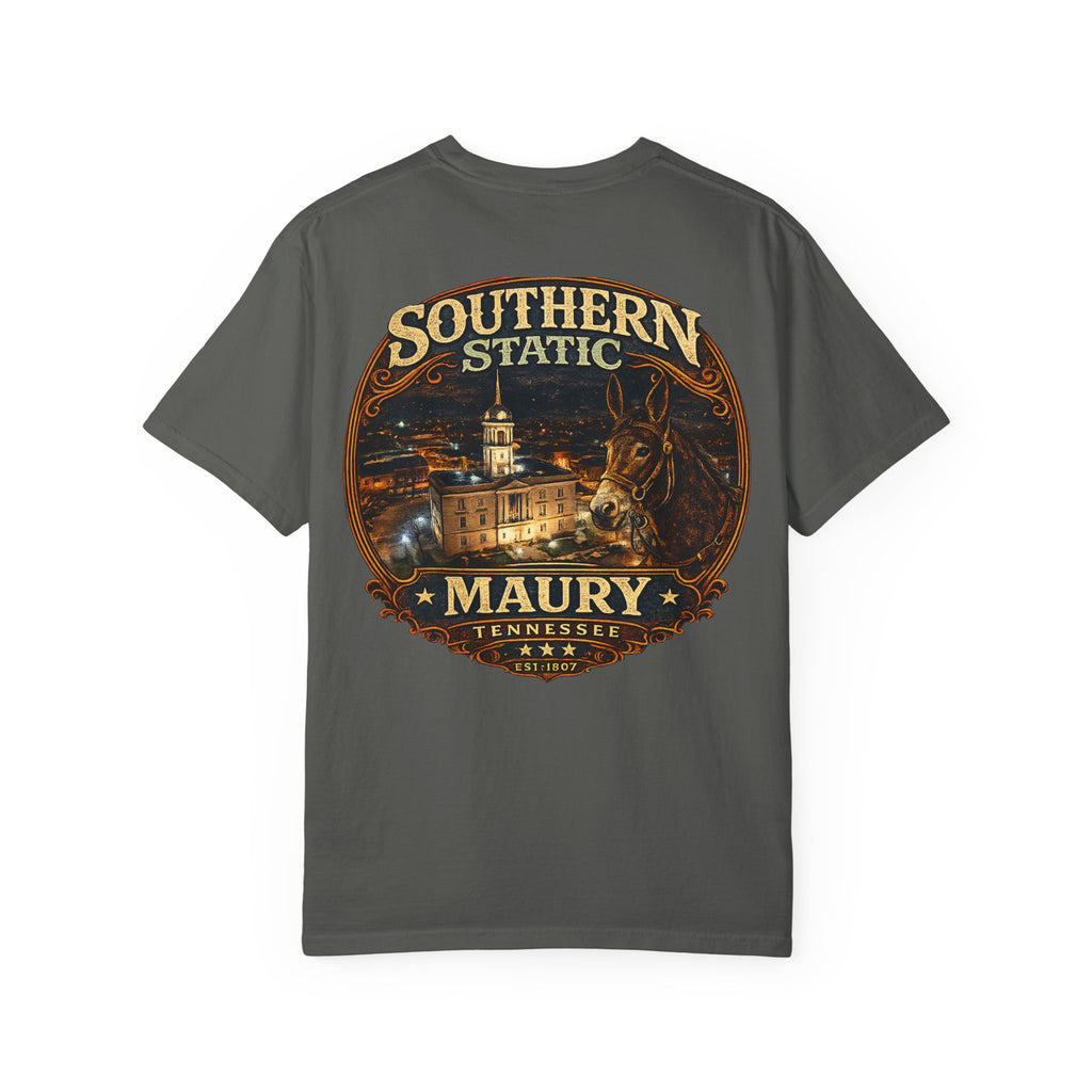 Southern Static Maury Tennessee T-Shirt — Vintage Night Scene Tee