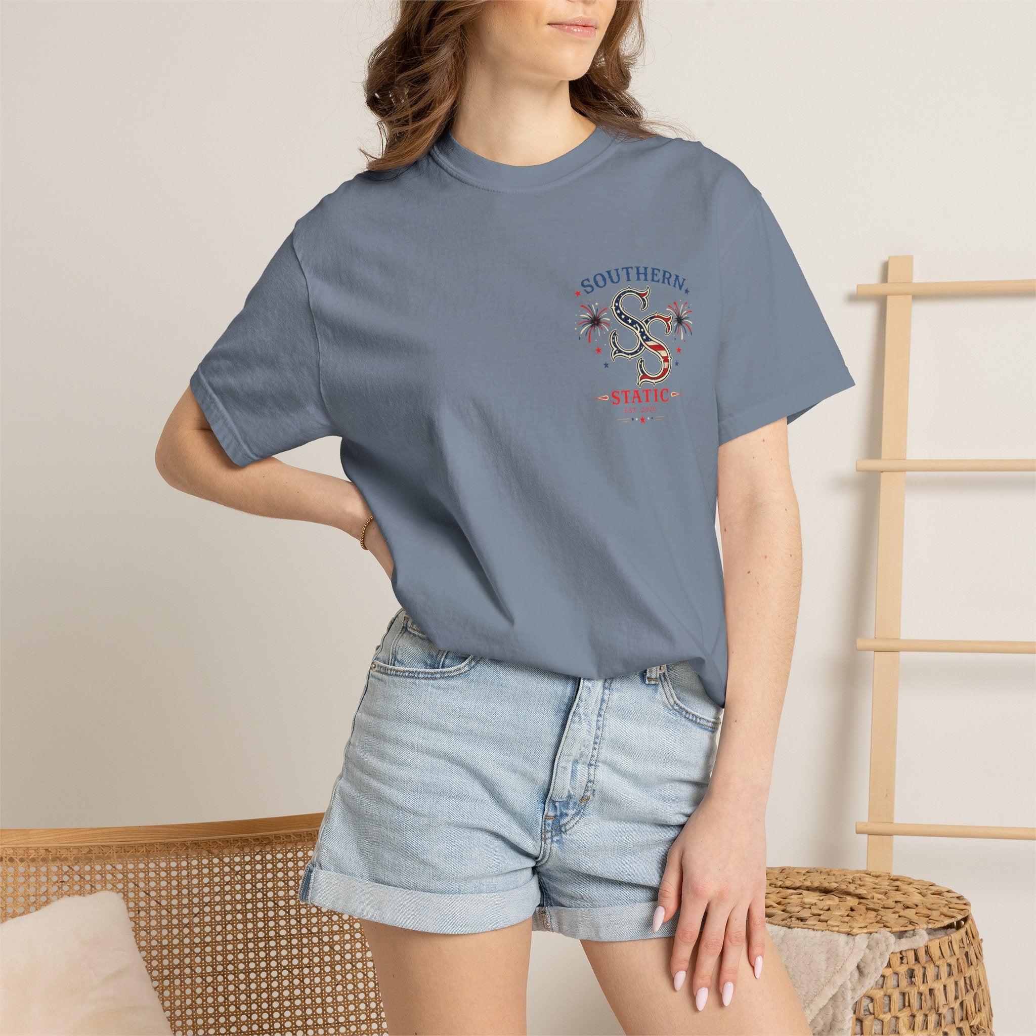 Women’s Southern Static Patriotic T-Shirt