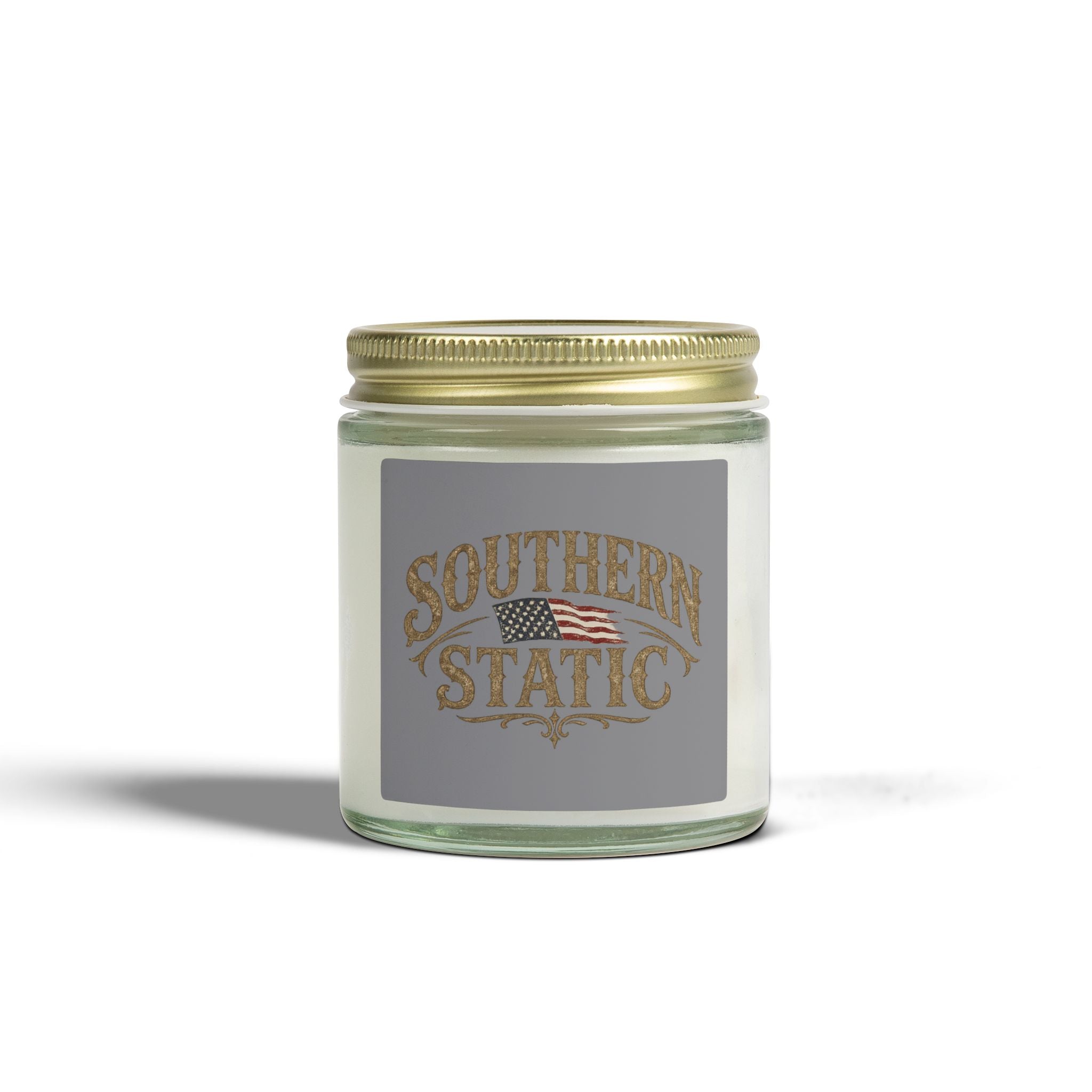 Southern Static flag label Candle | Coconut Apricot Wax 4oz 9oz
