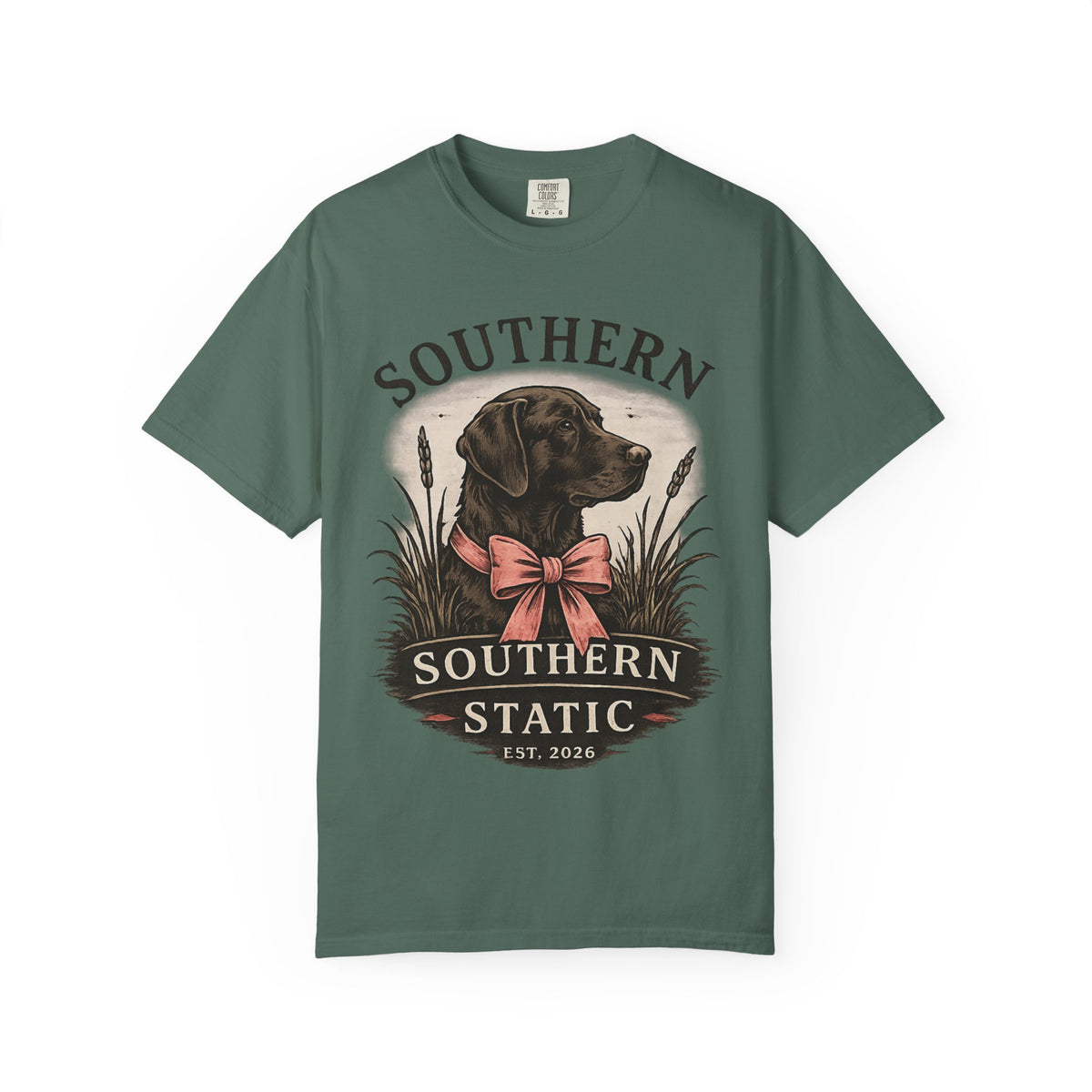 Southern Static Labrador Graphic T-Shirt — Vintage Dog Tee