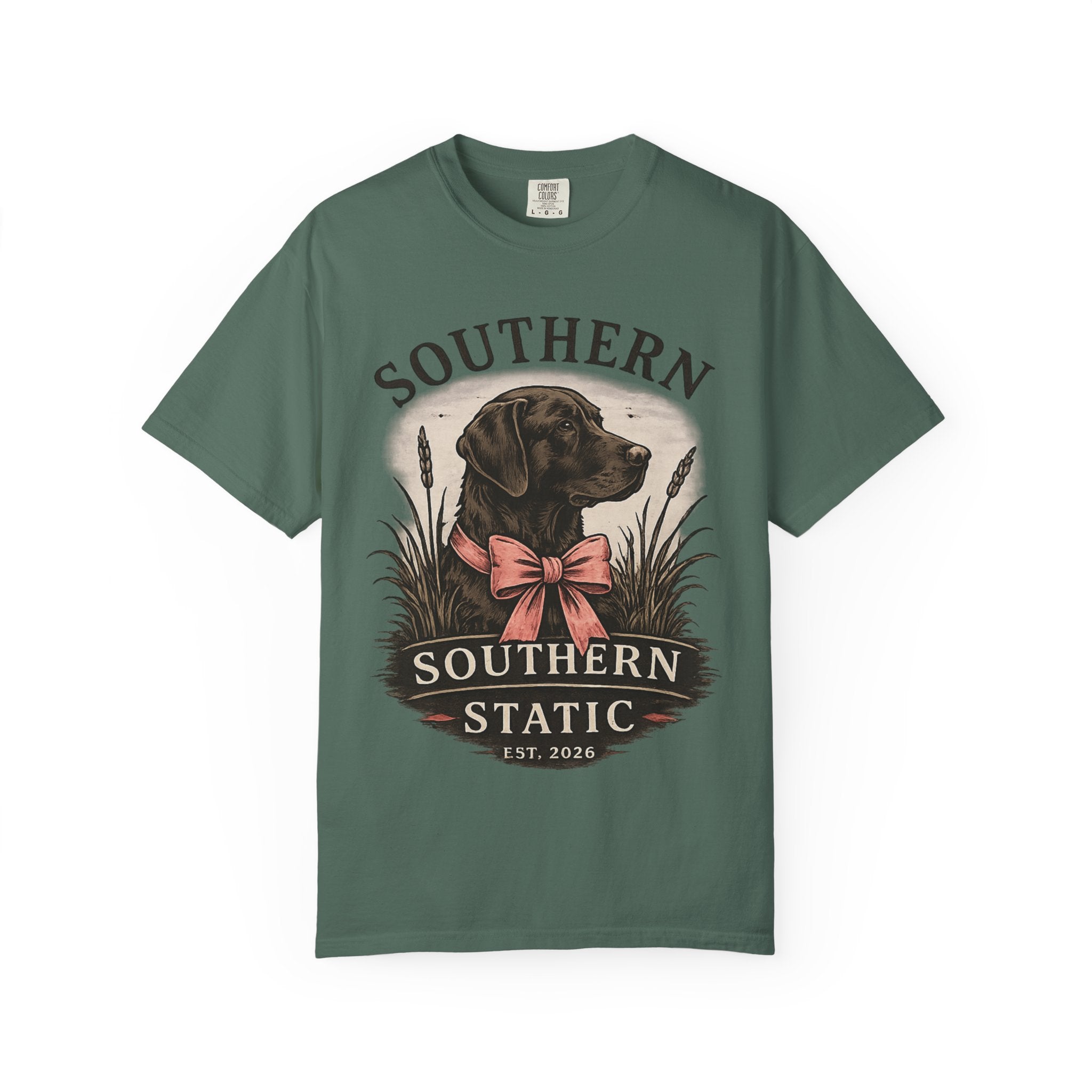 Southern Static Labrador Graphic T-Shirt — Vintage Dog Tee