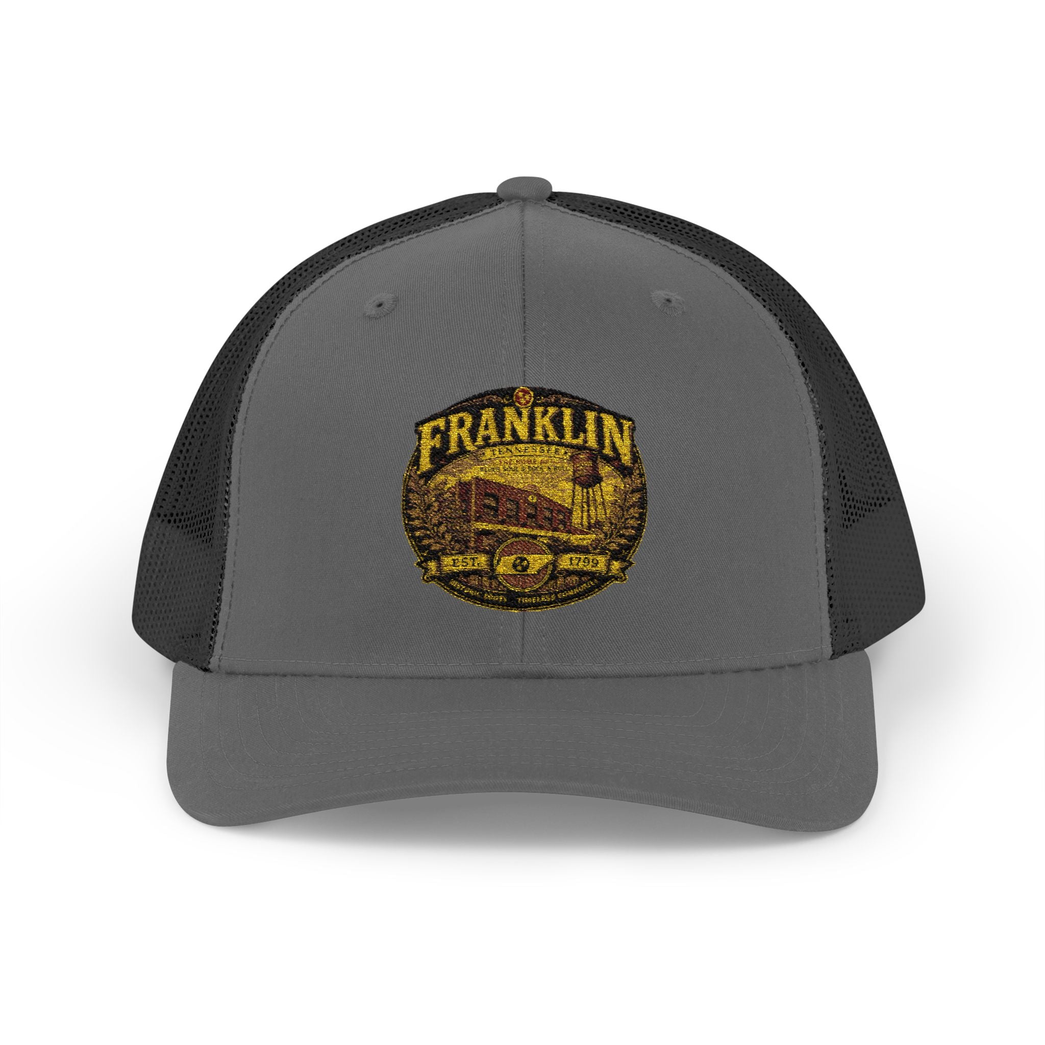 Franklin Vintage Truck Patch Snapback Trucker Cap | Retro Truck Logo