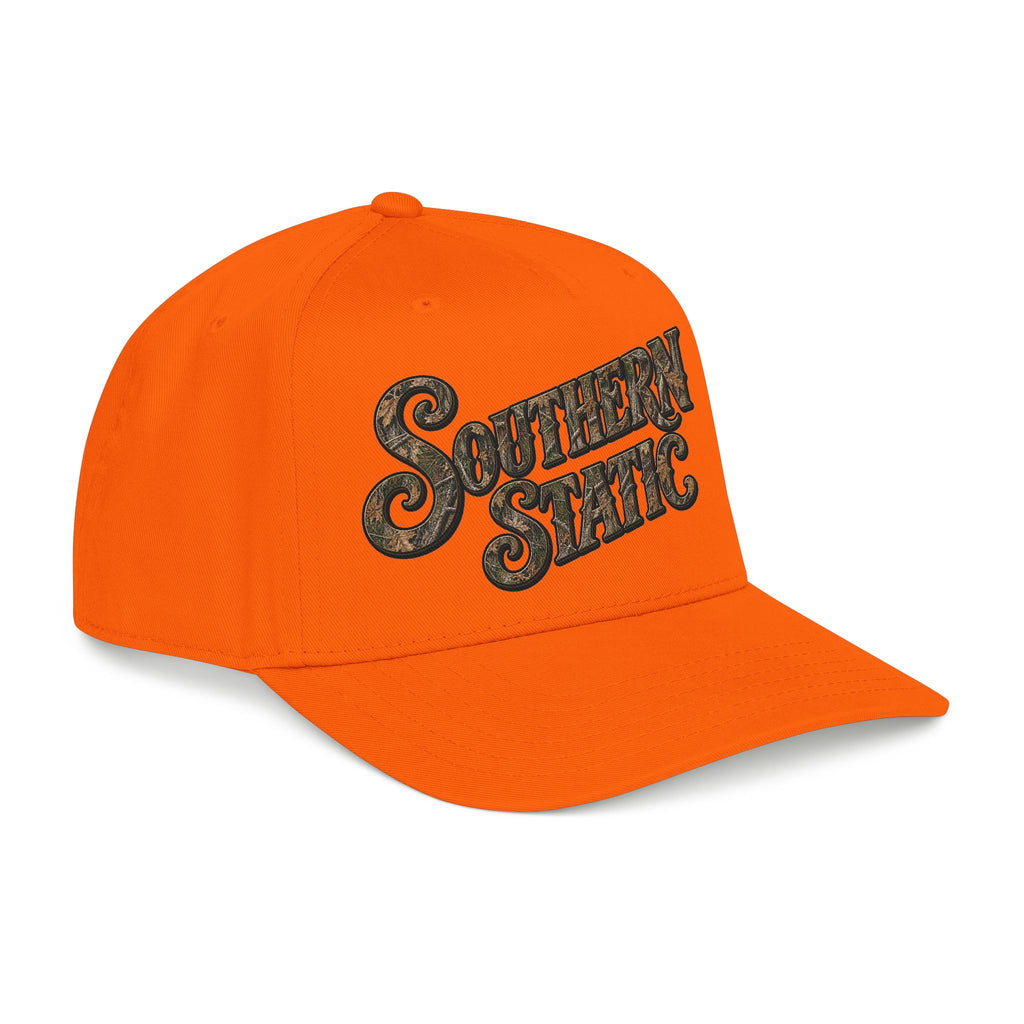 Southern Static Mid-Profile Baseball Cap — Retro Script Logo Hat