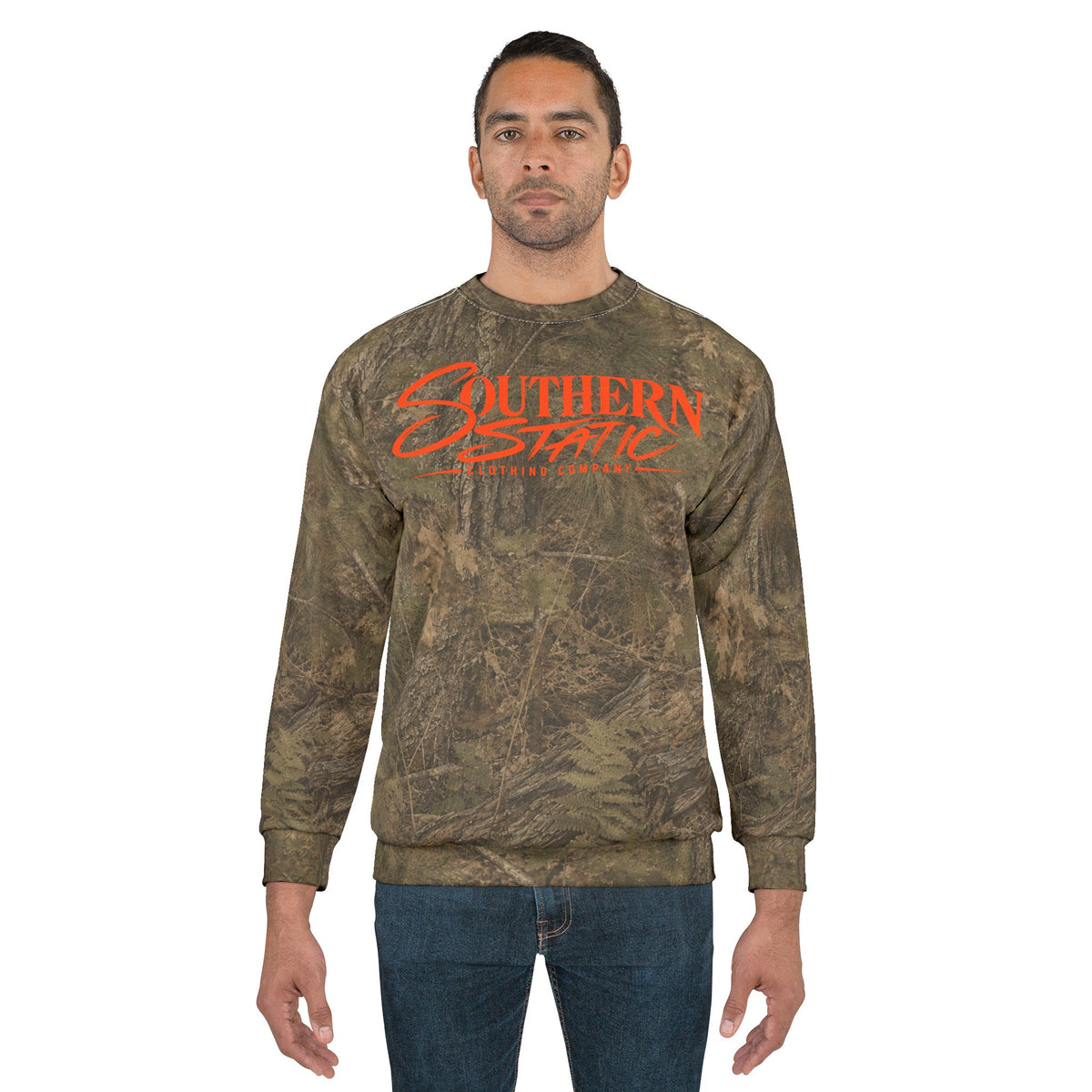 Camo "Southern Static" Sweatshirt — Realtree Hunting Crewneck