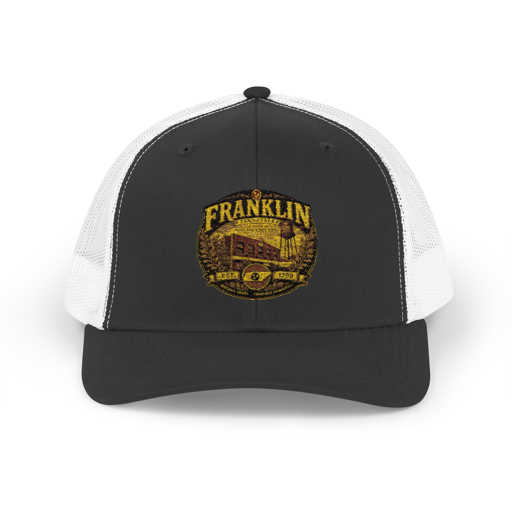 Franklin Vintage Truck Patch Snapback Trucker Cap | Retro Truck Logo