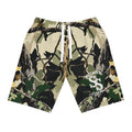 Camo Hunting Athletic Shorts — Realtree Woodland Print Long AOP