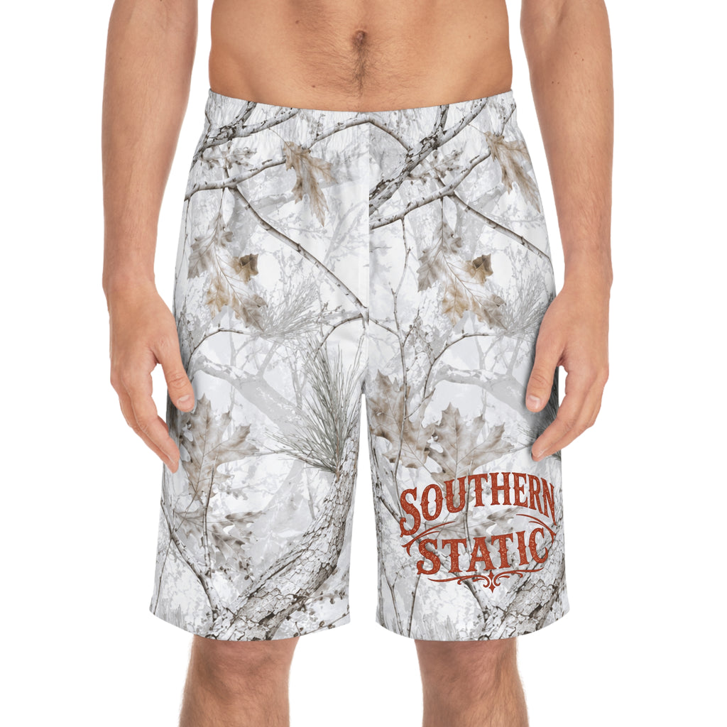 Southern Static Logo Board Shorts — Men’s Quick-Dry Beach Trunks