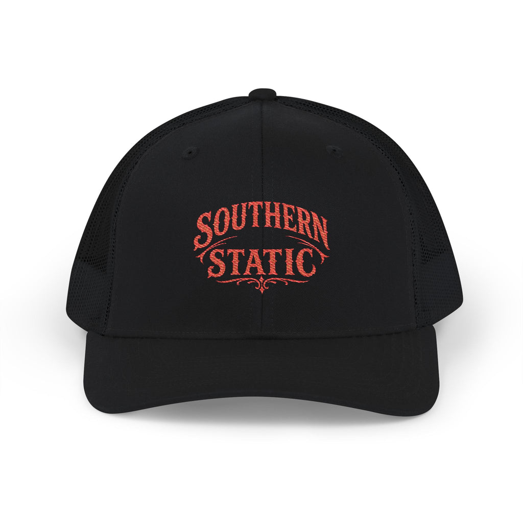Southern Static Snapback Cap | Trucker Hat, Embroidered Logo, Retro Country