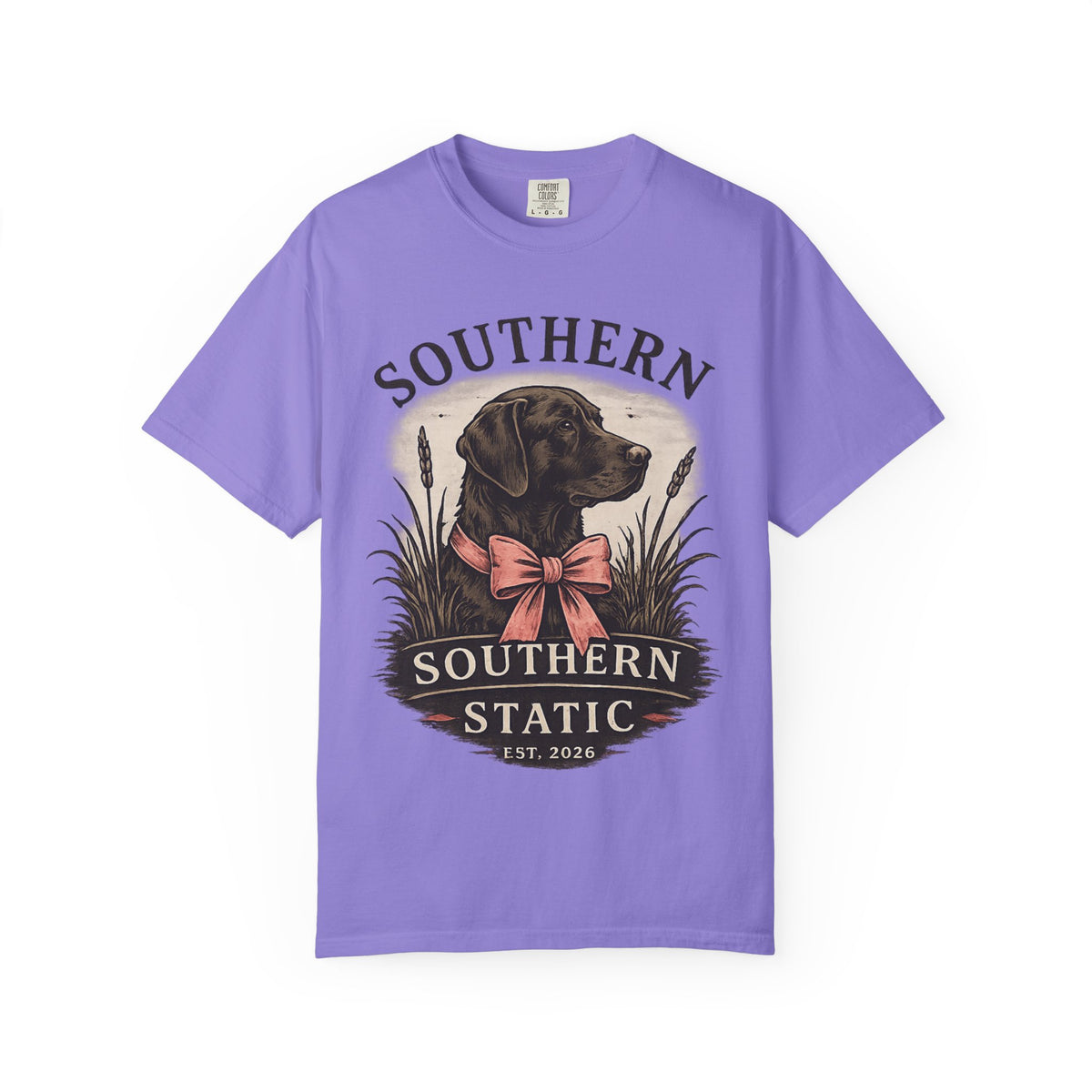 Southern Static Labrador Graphic T-Shirt — Vintage Dog Tee