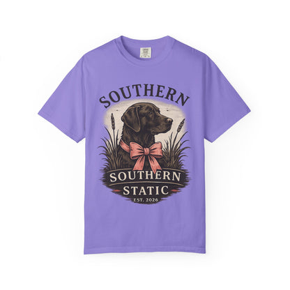 Southern Static Labrador Graphic T-Shirt — Vintage Dog Tee