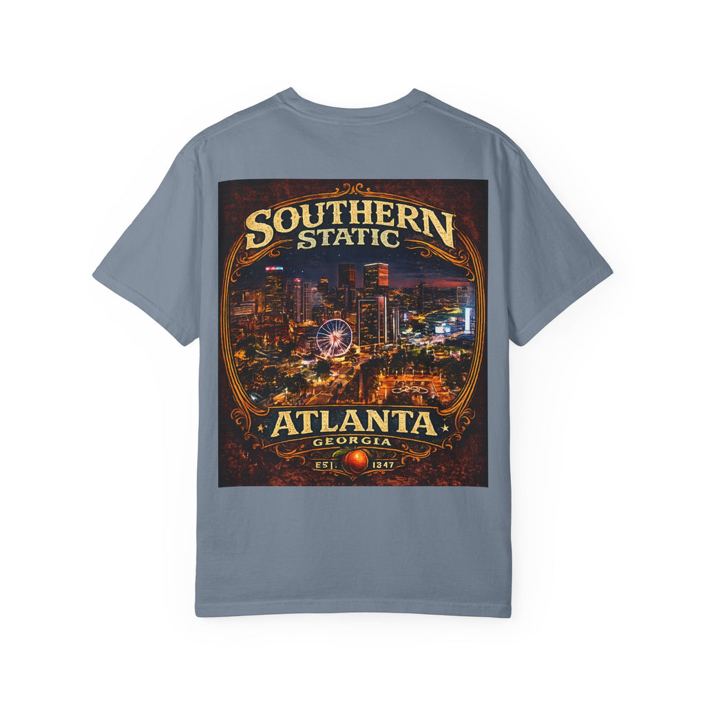 Atlanta Nightscape T-Shirt — Southern Static Vintage Cityscape Tee