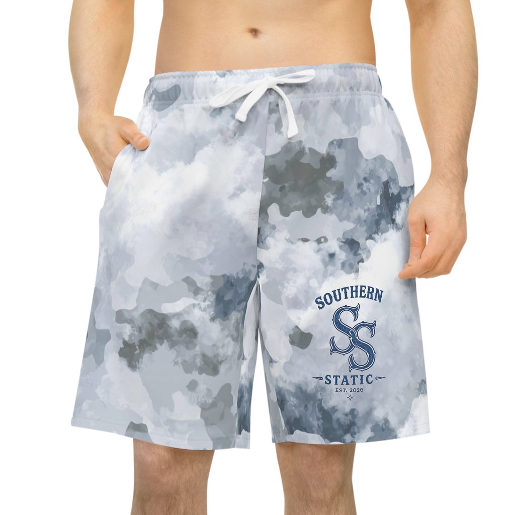 Camouflage Athletic Shorts — Southern Static Logo