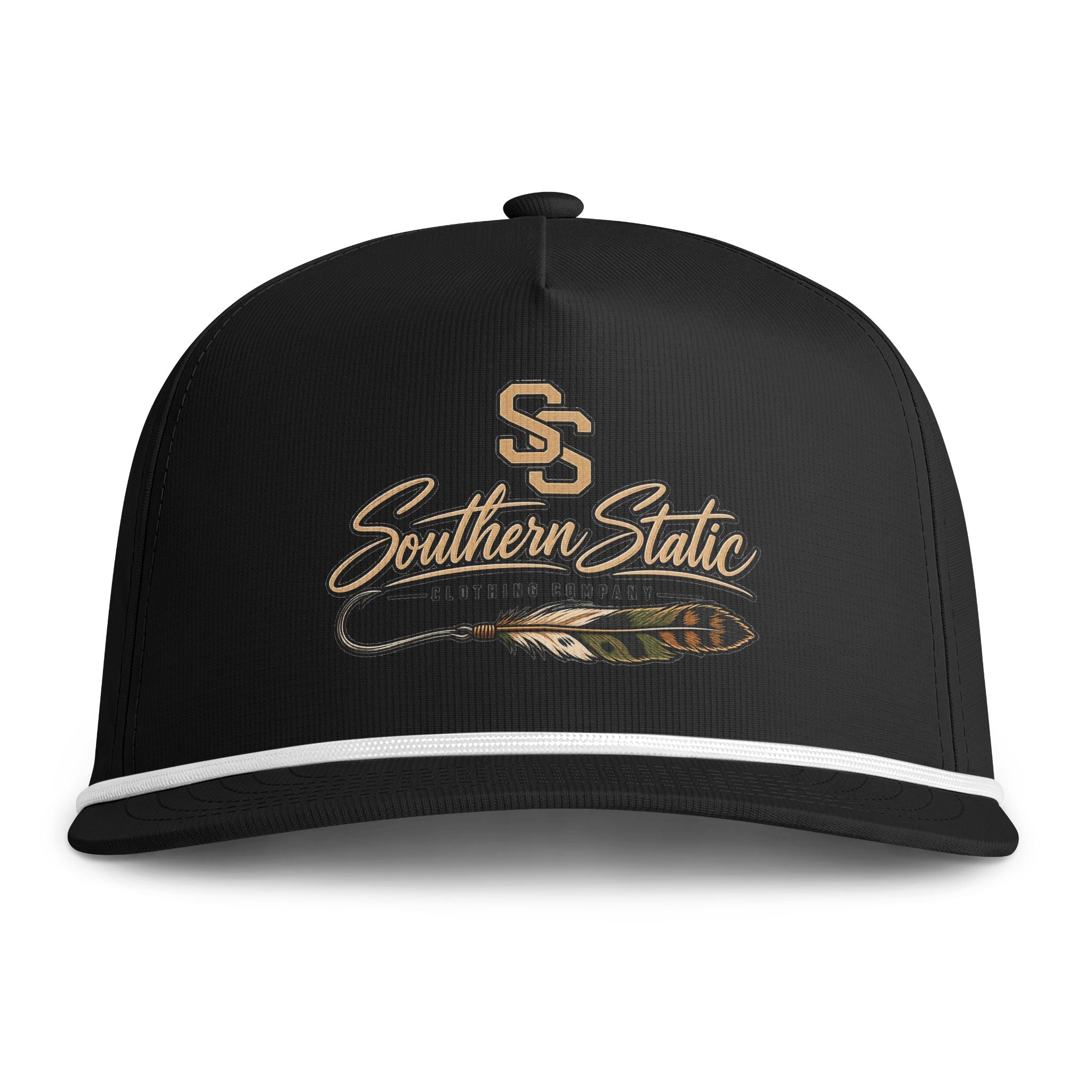Sunwashed Rope Cap - Southern Static Feather Logo Hat