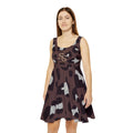Southern Static Leopard Print Skater Dress — American Flag Graphic