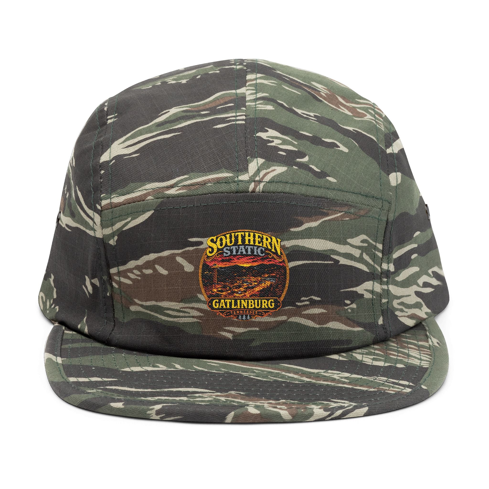 Southern State Gatlinburg Embroidered 5-Panel Cap | Khaki