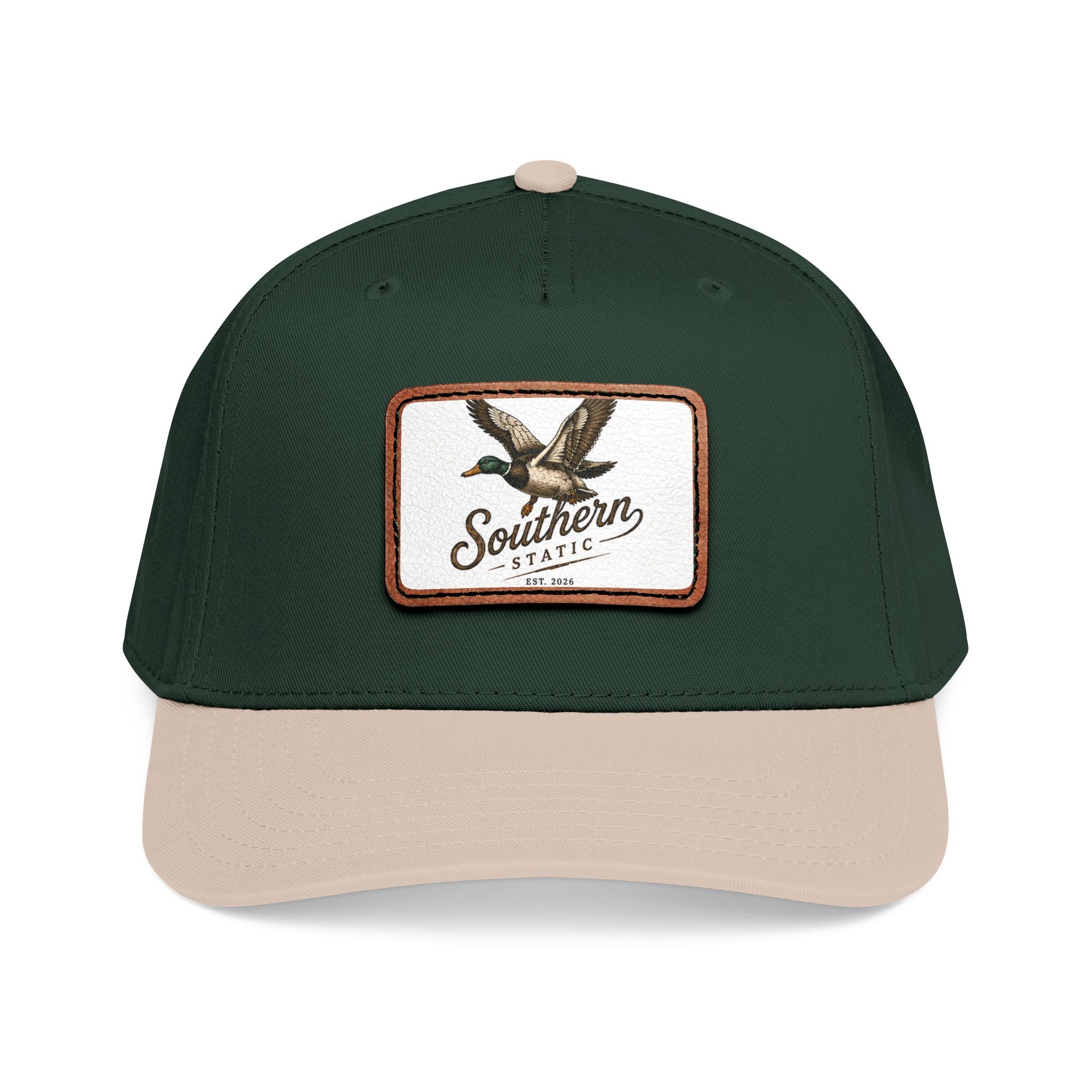 Leather Patch Dog Baseball Cap — Southern Tracker Mid-Profile Hat