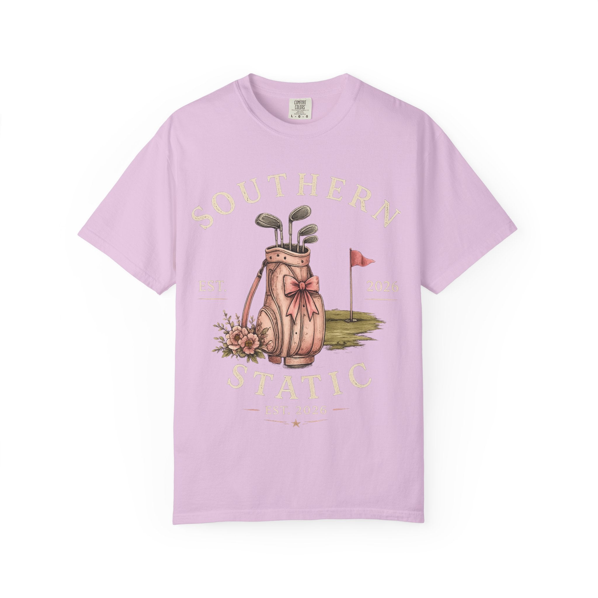 Golf Bag Graphic T-Shirt — "Southern Static" Vintage Golf Tee