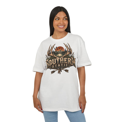 Southern Static Graphic Tee — Vintage Hunting Antlers Shirt