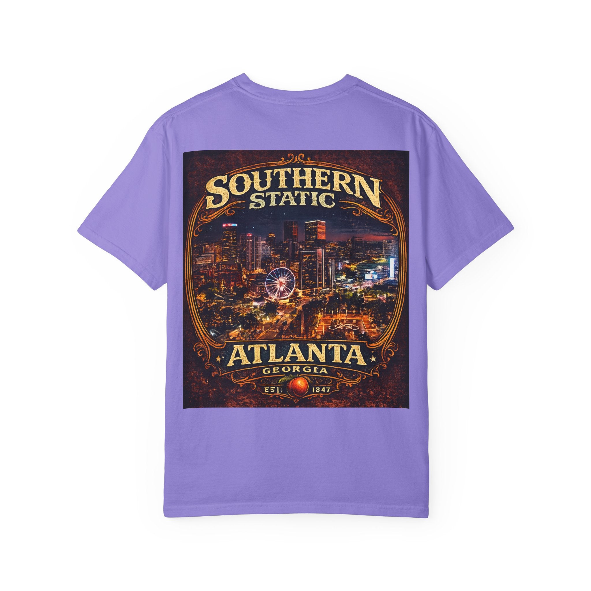 Atlanta Nightscape T-Shirt — Southern Static Vintage Cityscape Tee