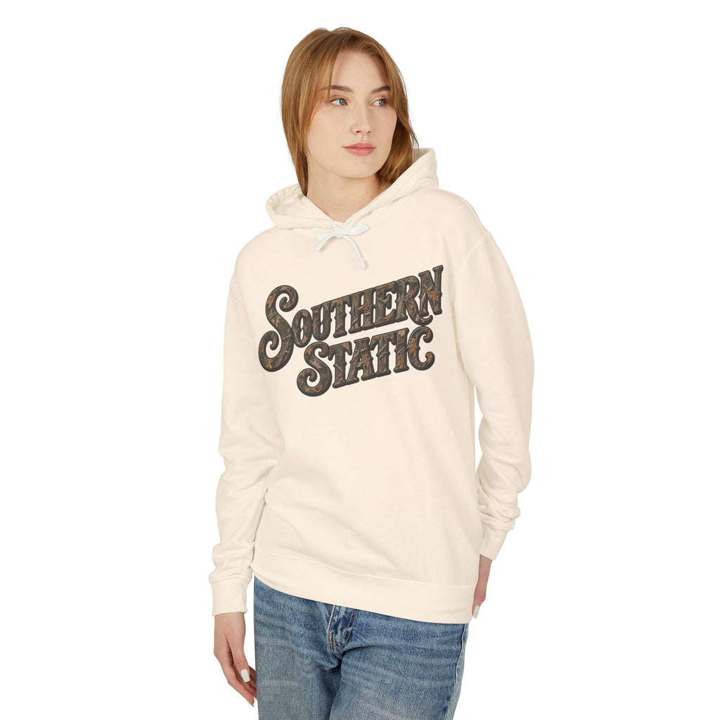 Southern Static Logo Hoodie — Vintage Script Pullover
