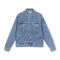 Memphis Vintage Badge denim jacket | Blues City skyline graphic