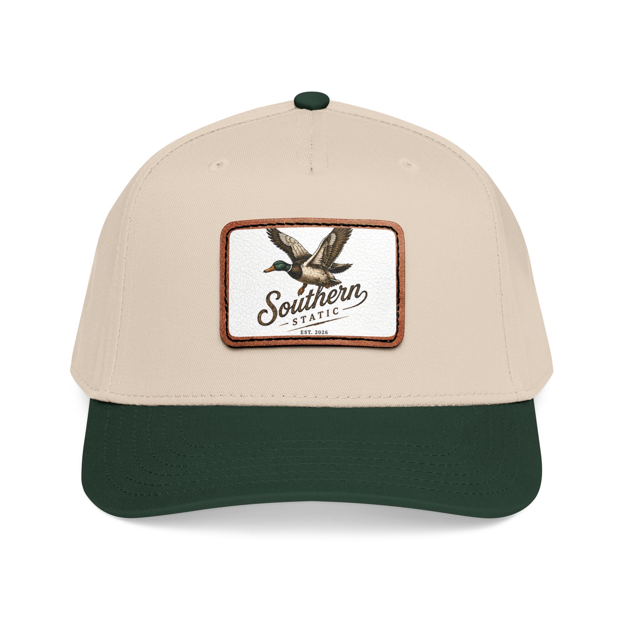 Leather Patch Dog Baseball Cap — Southern Tracker Mid-Profile Hat
