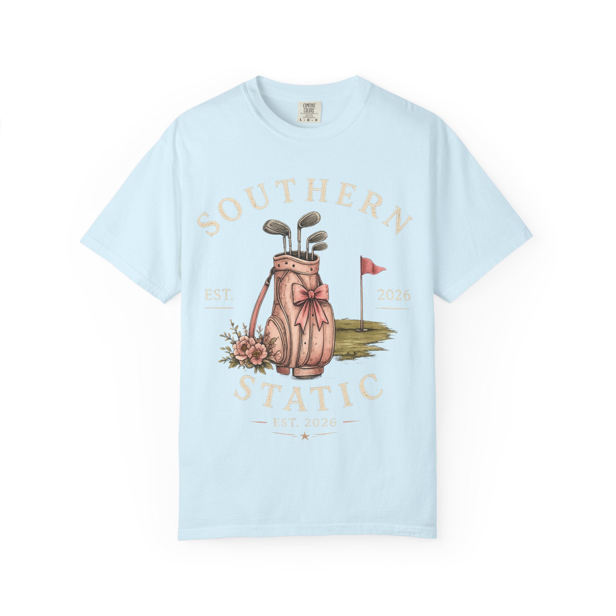 Golf Bag Graphic T-Shirt — "Southern Static" Vintage Golf Tee