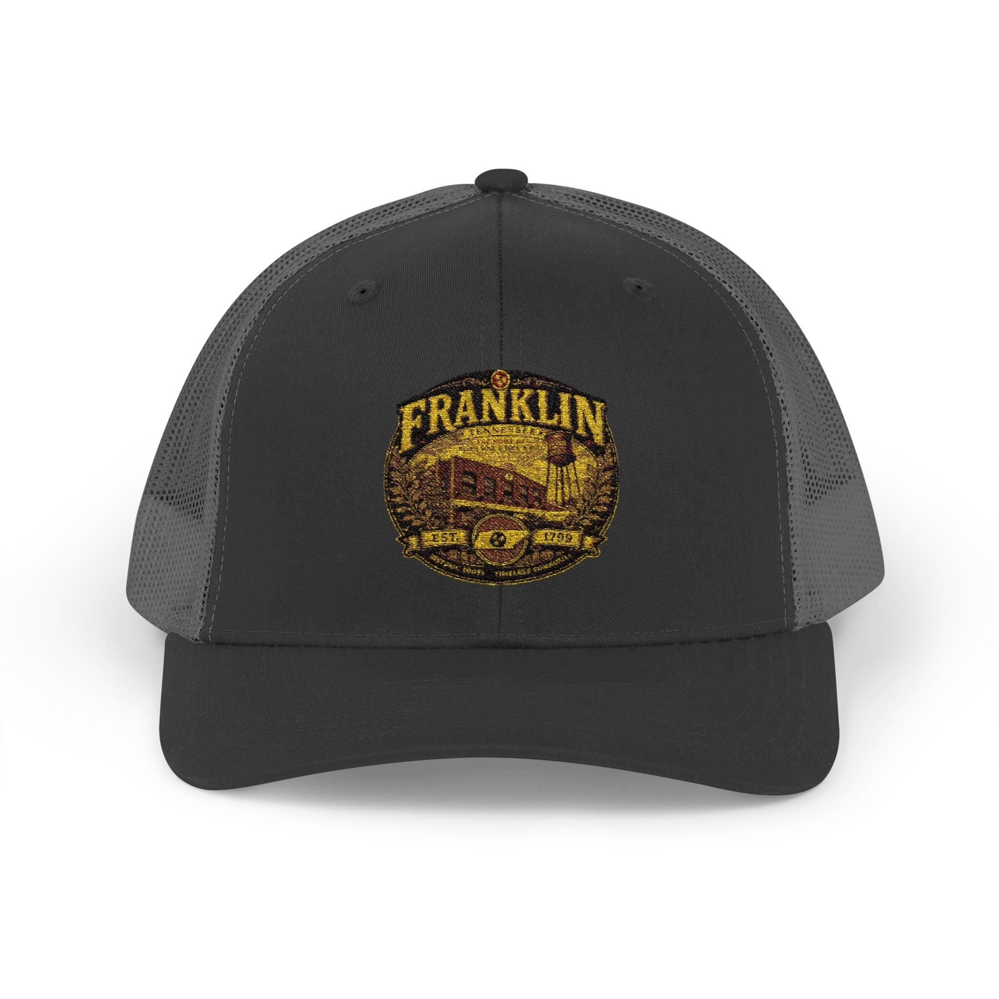 Franklin Vintage Truck Patch Snapback Trucker Cap | Retro Truck Logo