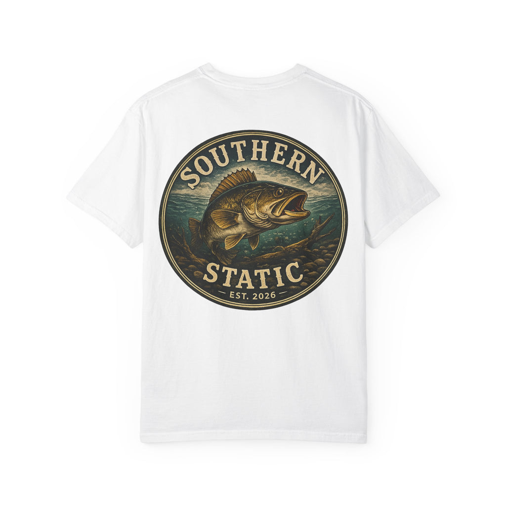 Southern Static Bass Fishing T-Shirt — Vintage Logo Tee