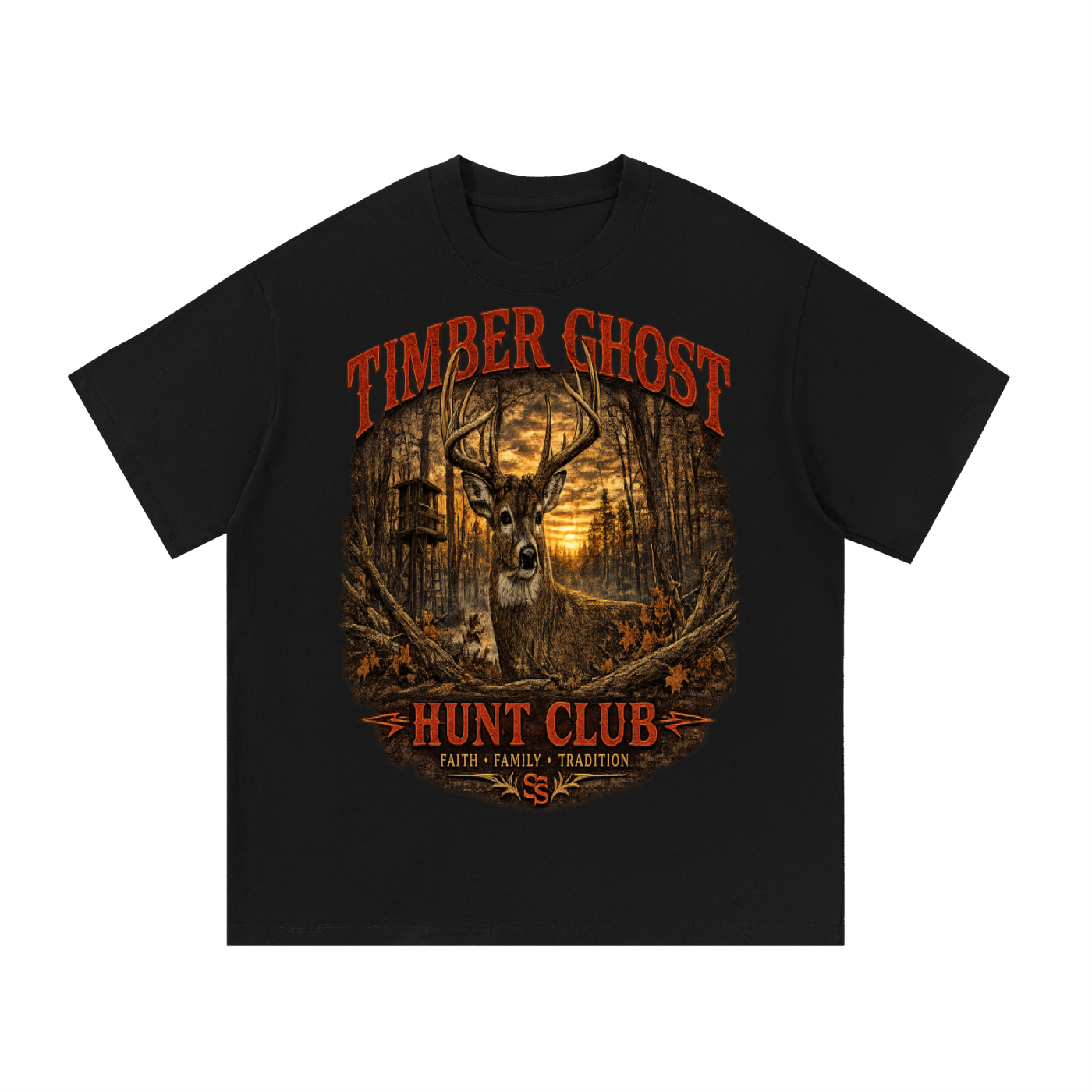 Southern Static Timber Ghost | Premium Whitetail Hunting T-Shirt