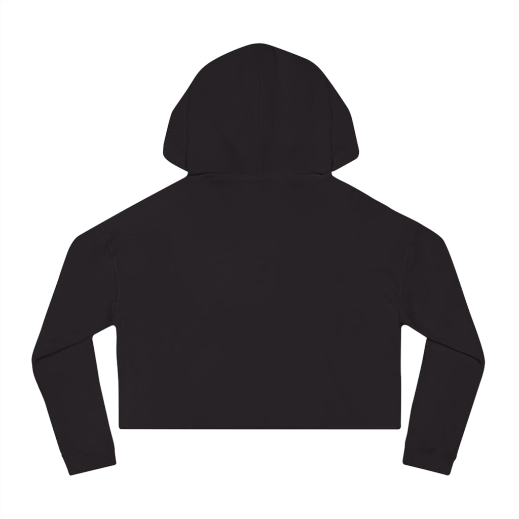 Southern Stocking Cropped Hoodie — Black Lab Floral Logo