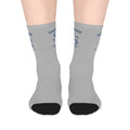 Southern Music Club Mid-Length Socks — Vintage Blue Logo Crew Socks