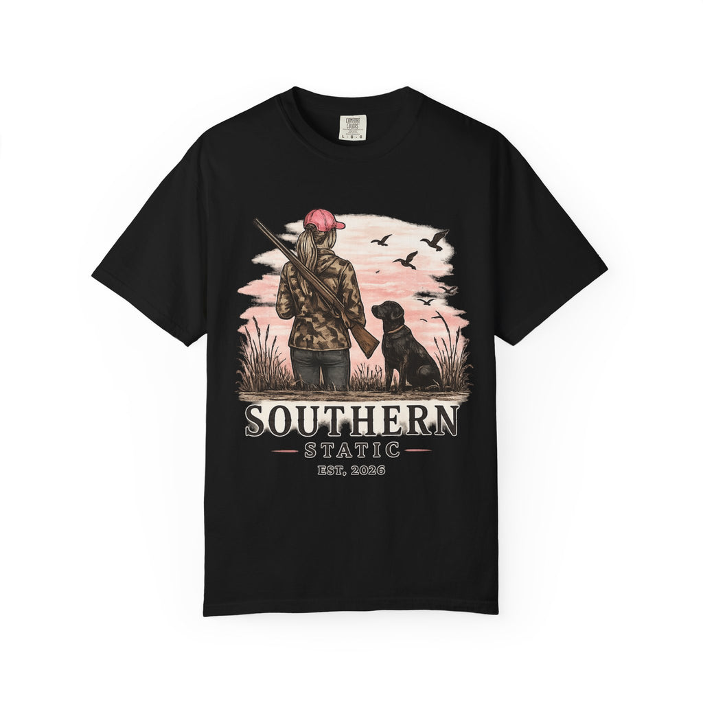 Southern Static Hunting T-Shirt — Hunter & Retriever Graphic Tee
