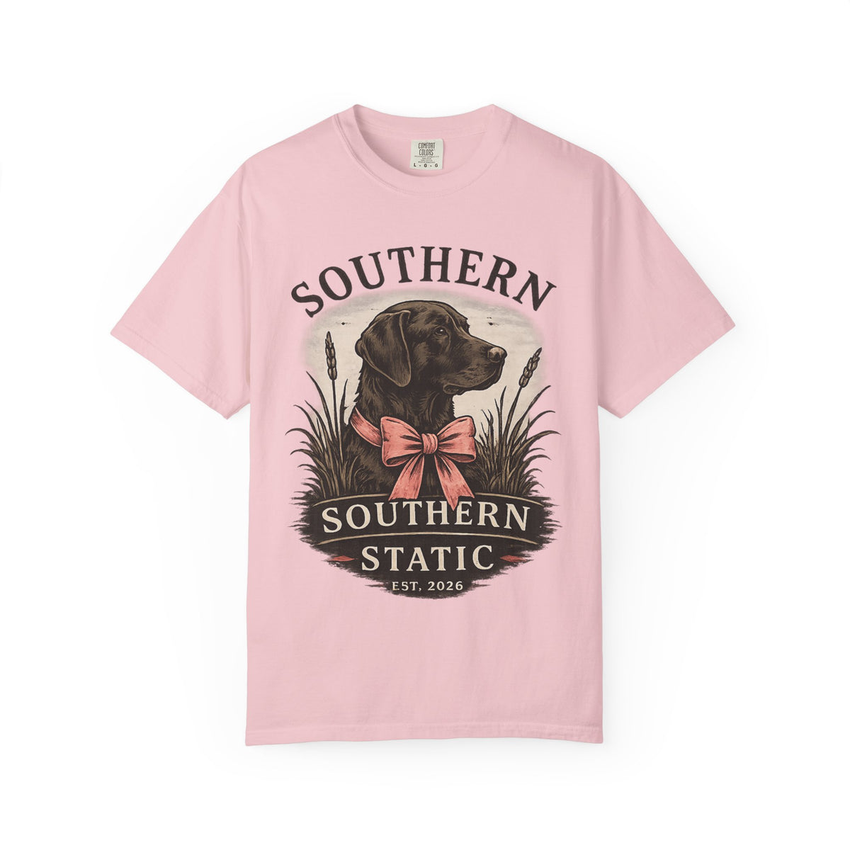 Southern Static Labrador Graphic T-Shirt — Vintage Dog Tee