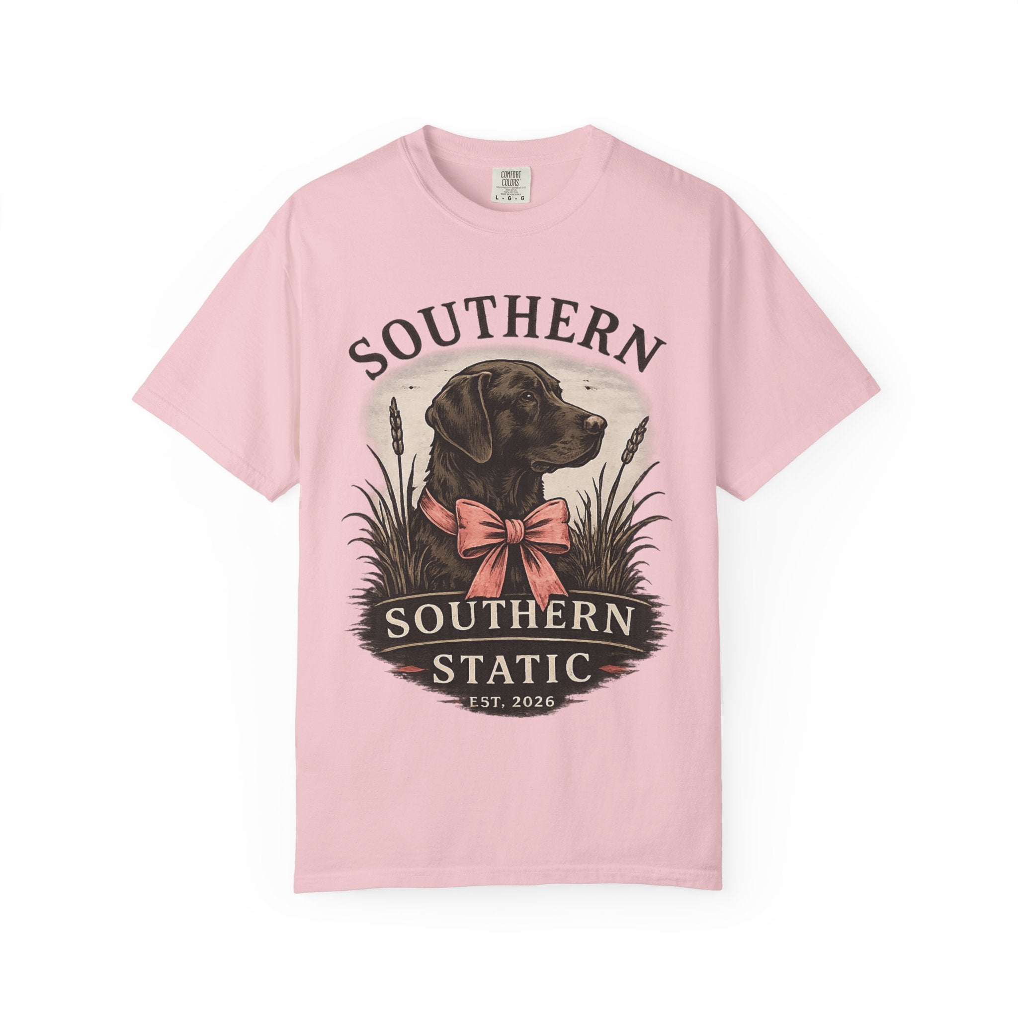 Southern Static Labrador Graphic T-Shirt — Vintage Dog Tee
